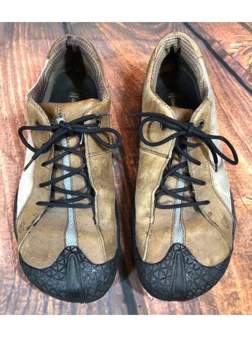 Teva Mens 9 / 42 Mush 6587 Leather Lace Up Anti-Slip Shoes Brown